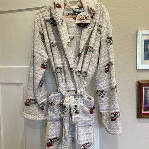 Peanuts Plush Short Robe by Berkshire, L/XL, NEW with tags